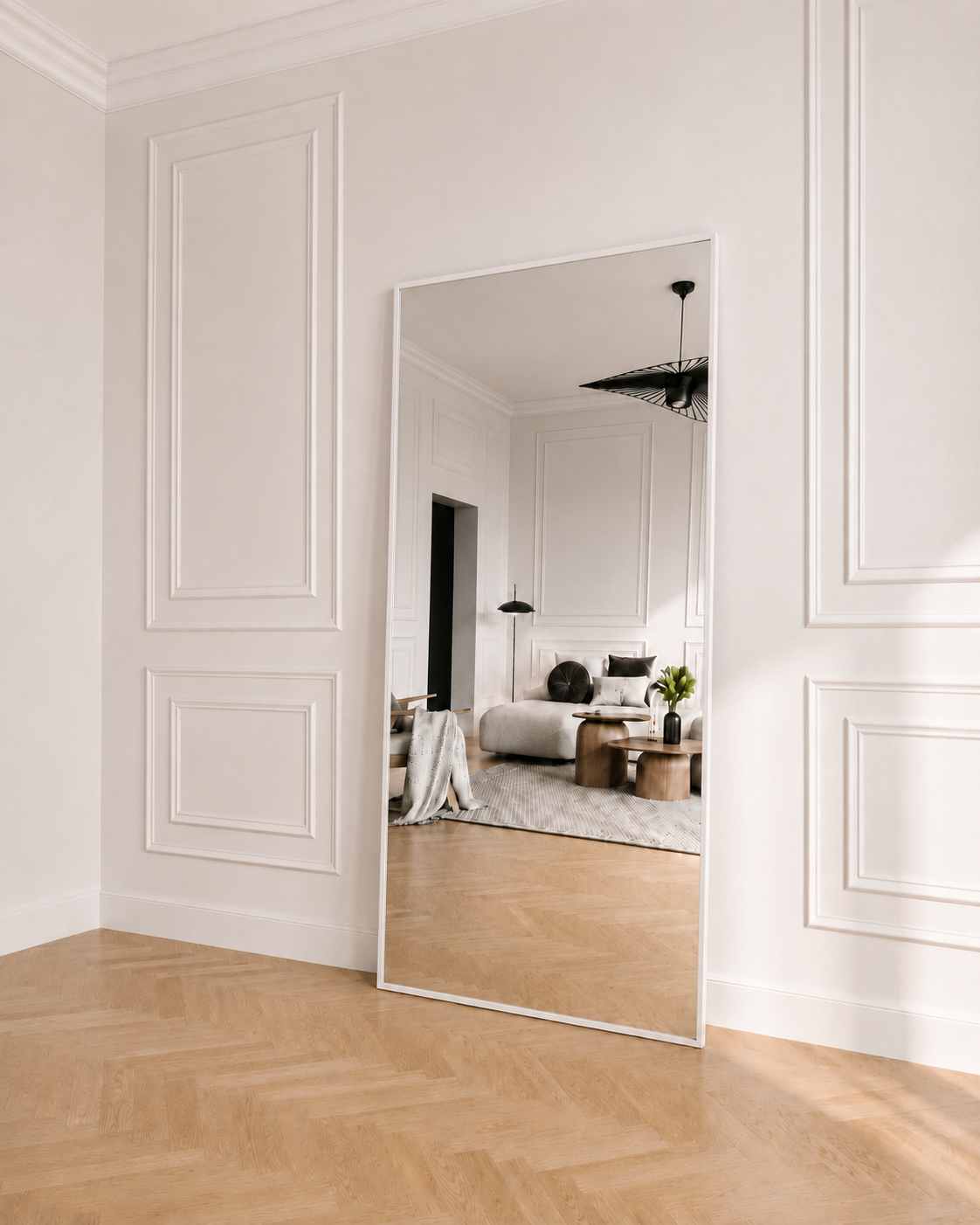Westfield Mayfair – XL Spiegel Wit 200 cm | Staande Spiegel